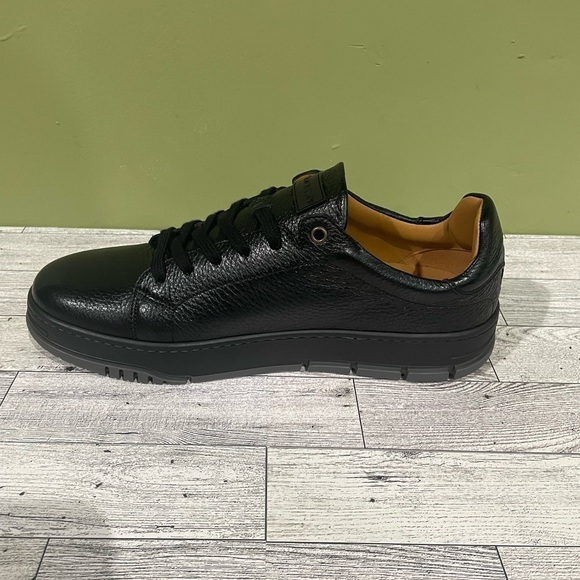 Mezlan shoes casual sneaker black deerskin oxford - Picture 3 of 5